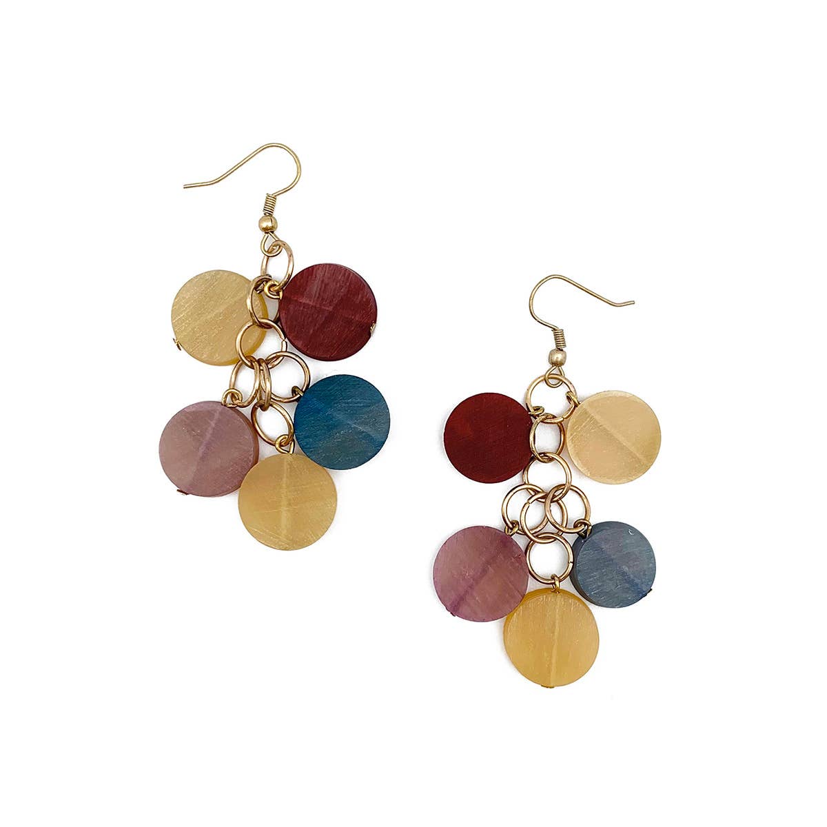 Omala Bold & Brash Collection Earrings - Beaded Cluster