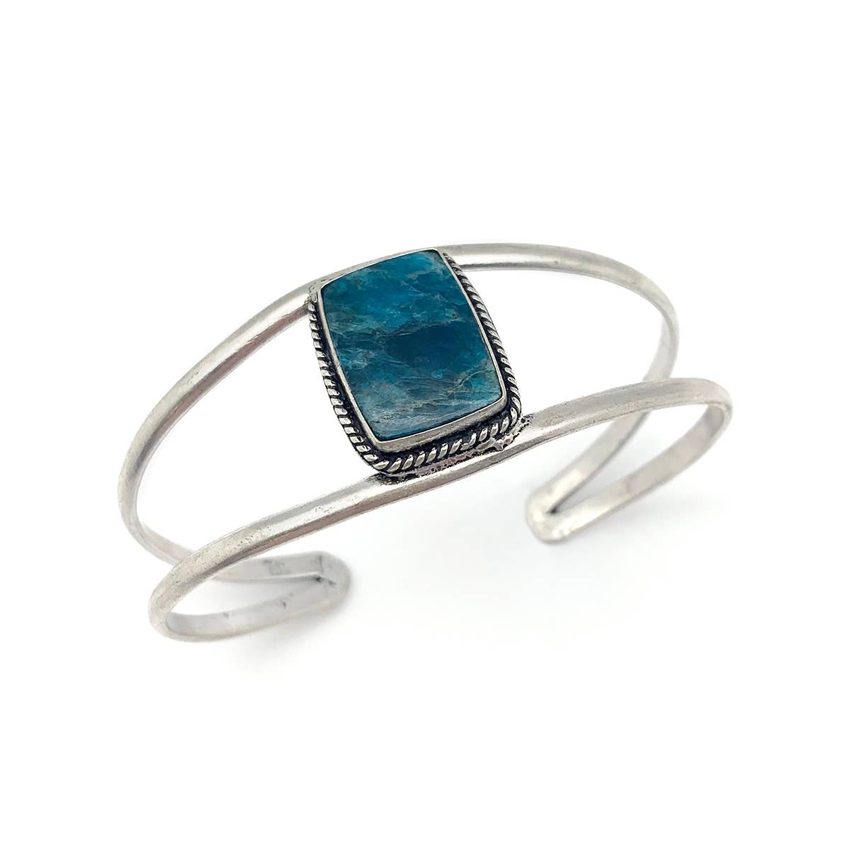 Kashi Semiprecious Stone Cuff Bracelet - Apatite