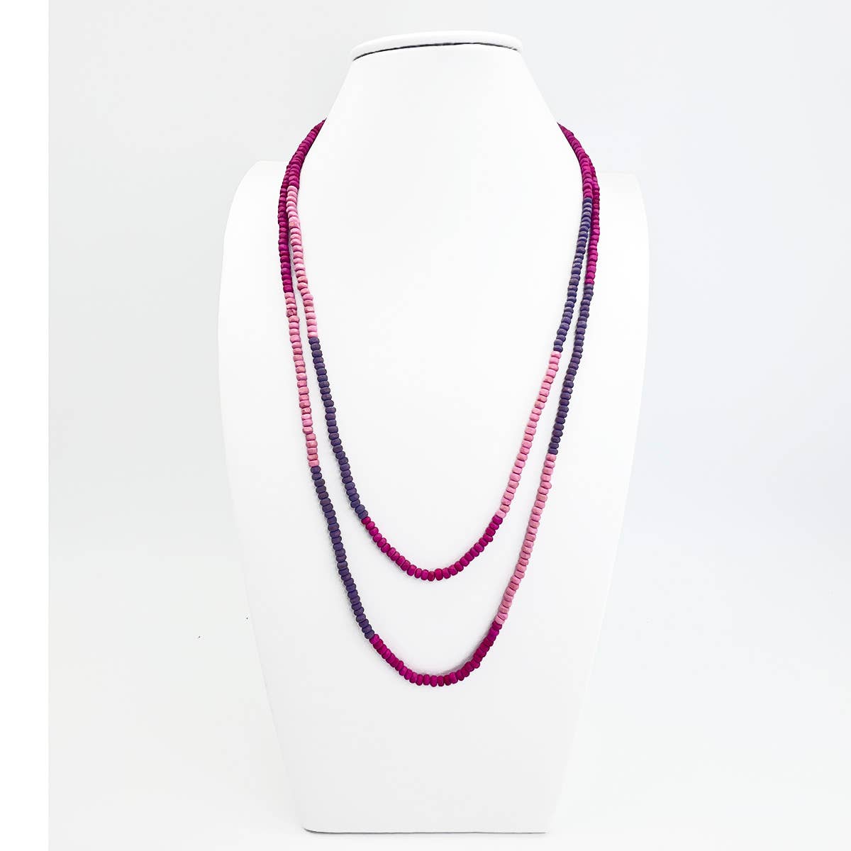 Prismatic Hues Necklace - Fuchsia, Pink, Purple