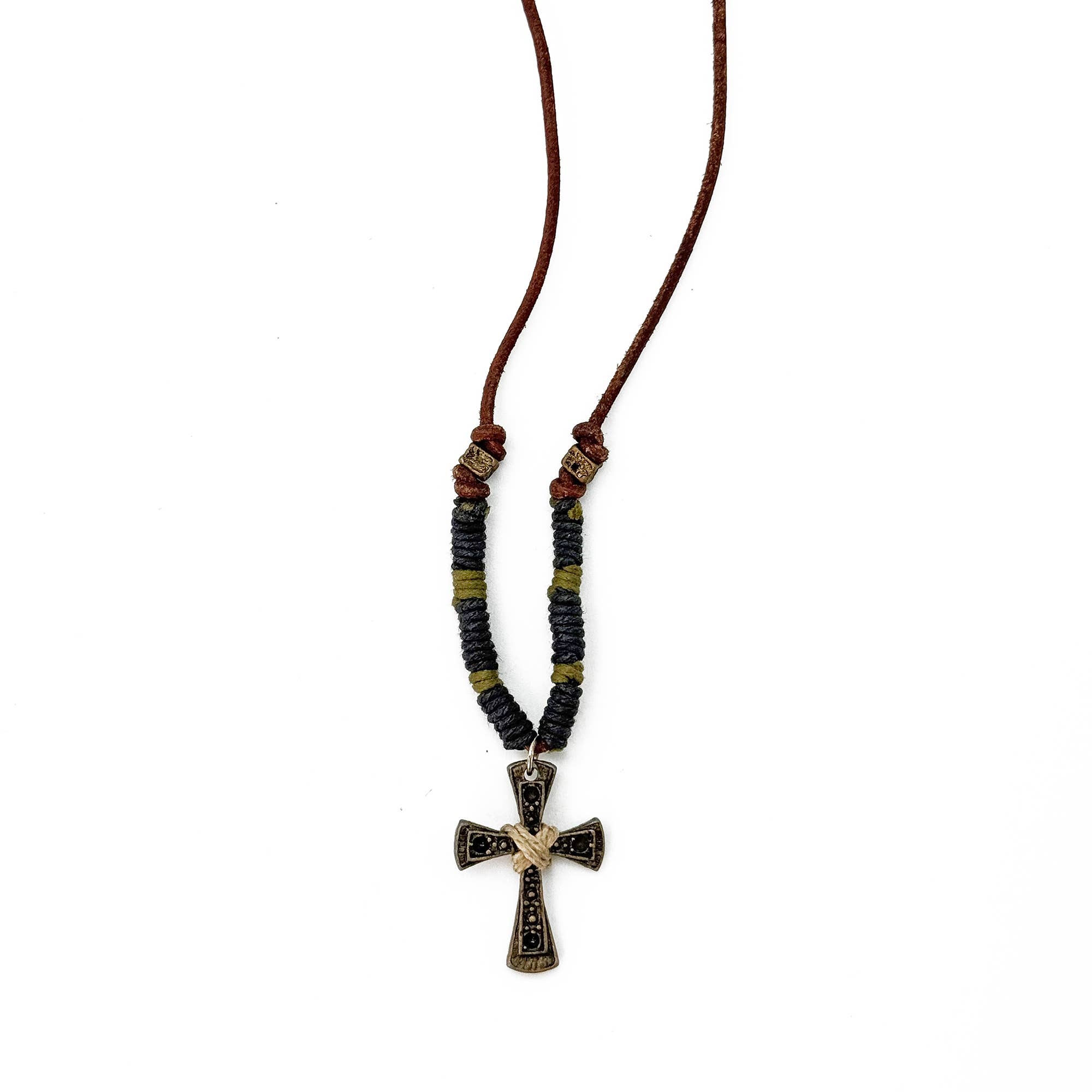 Aadi Rope Cross Necklace
