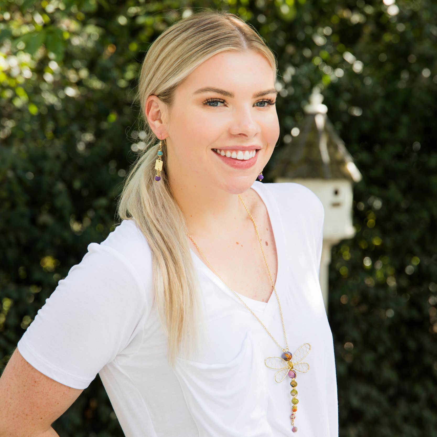 Aasha Dragonfly Pendant Necklace