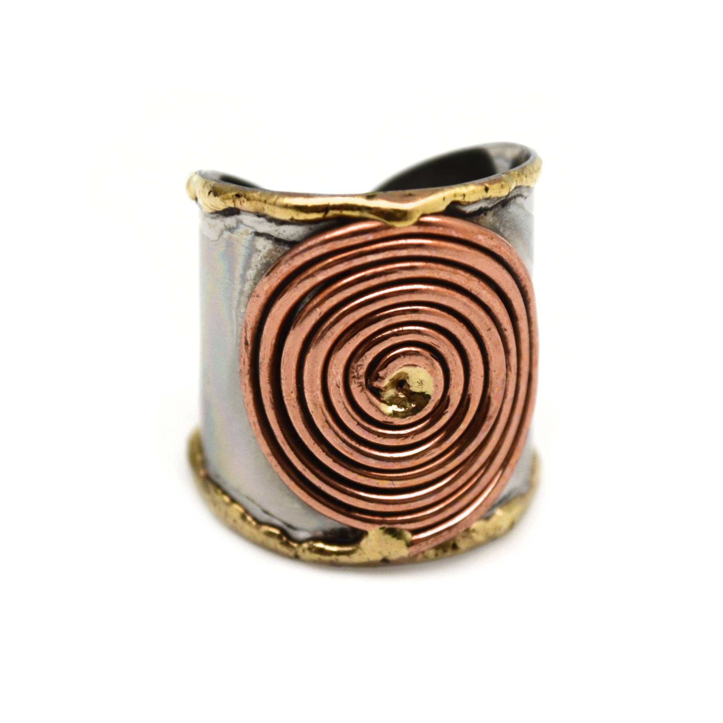 Mixed Metal Cuff Ring