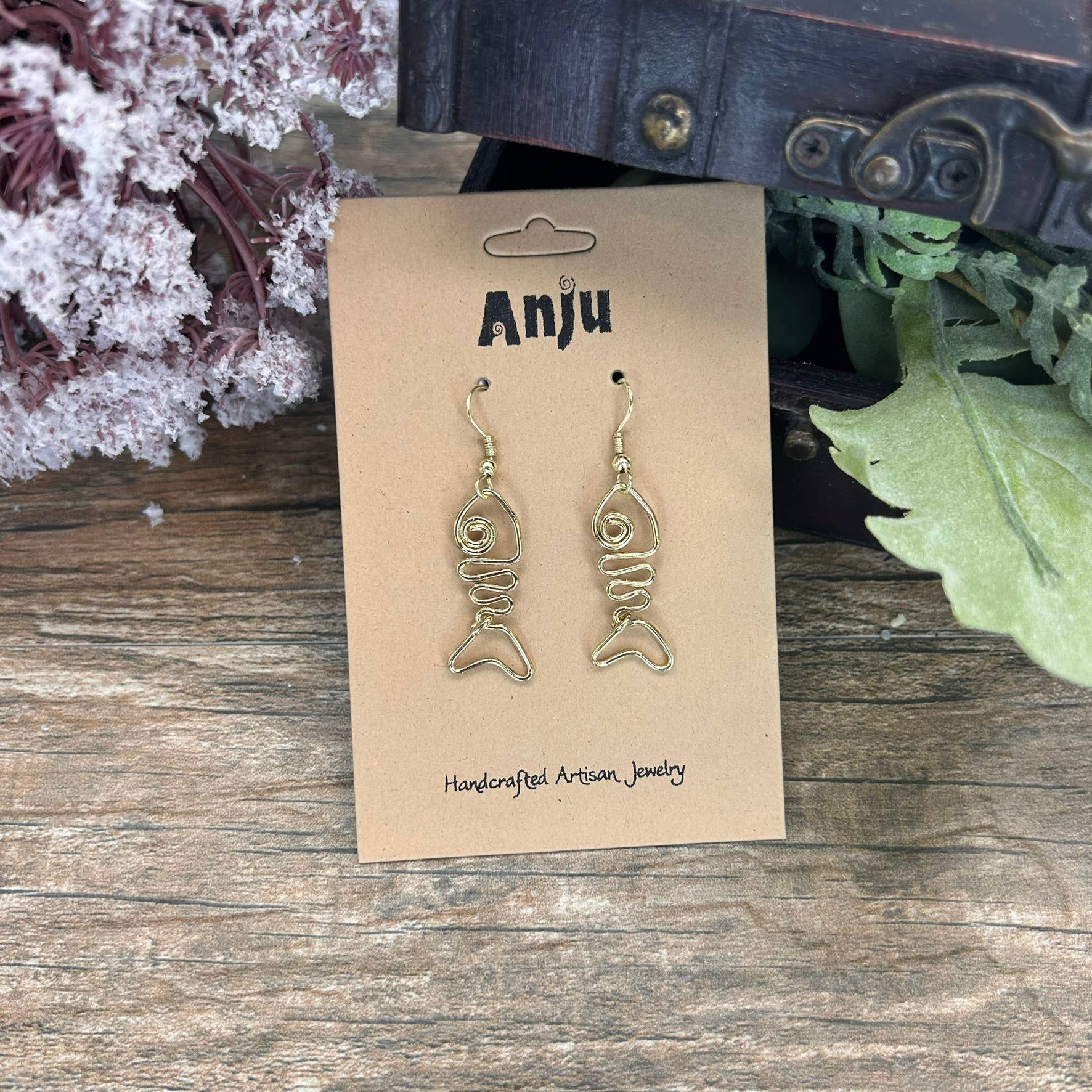 Gold Plated Earrings - Smaller Size Fish