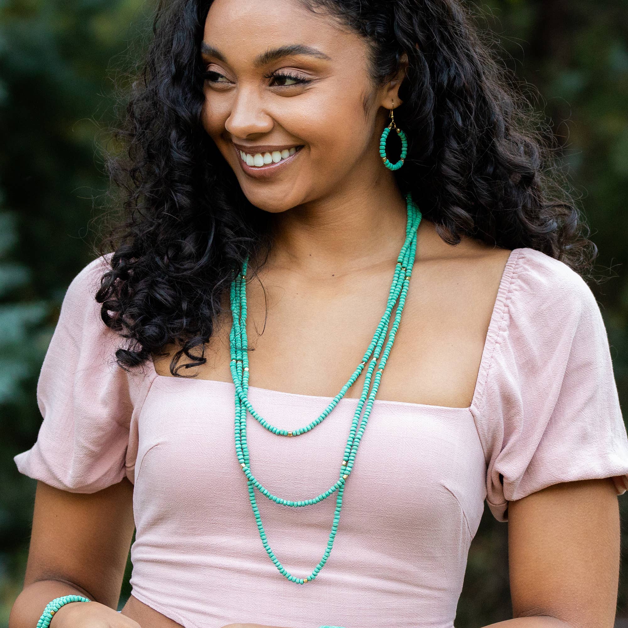 Chromatic Hues Long Necklace Prepack With Display