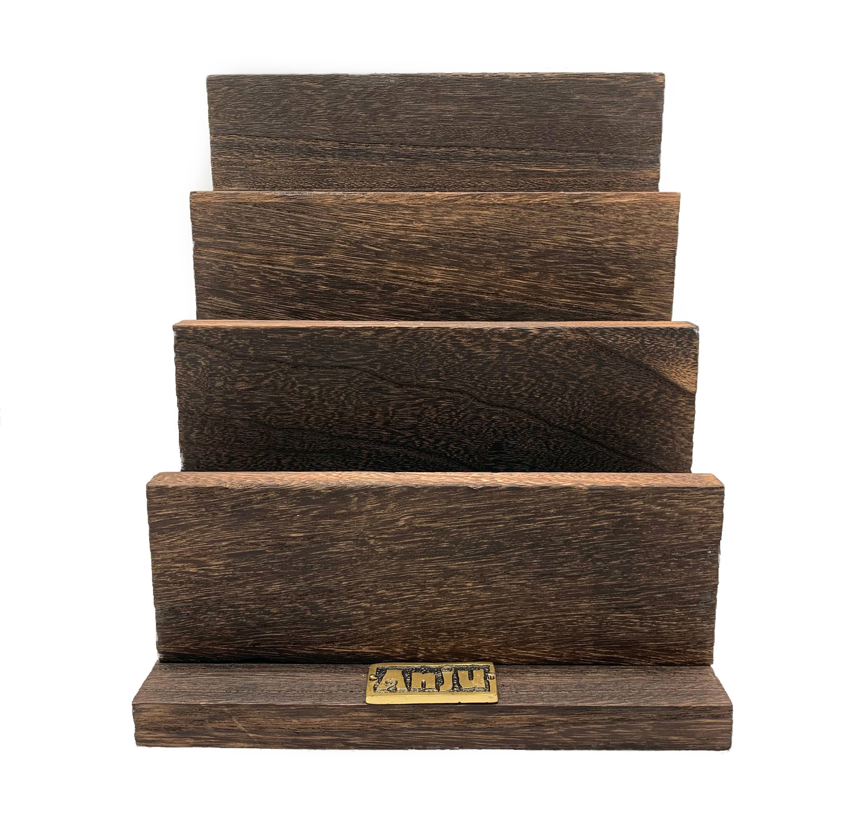 Four-Tier Wooden Cuff Bracelet Display
