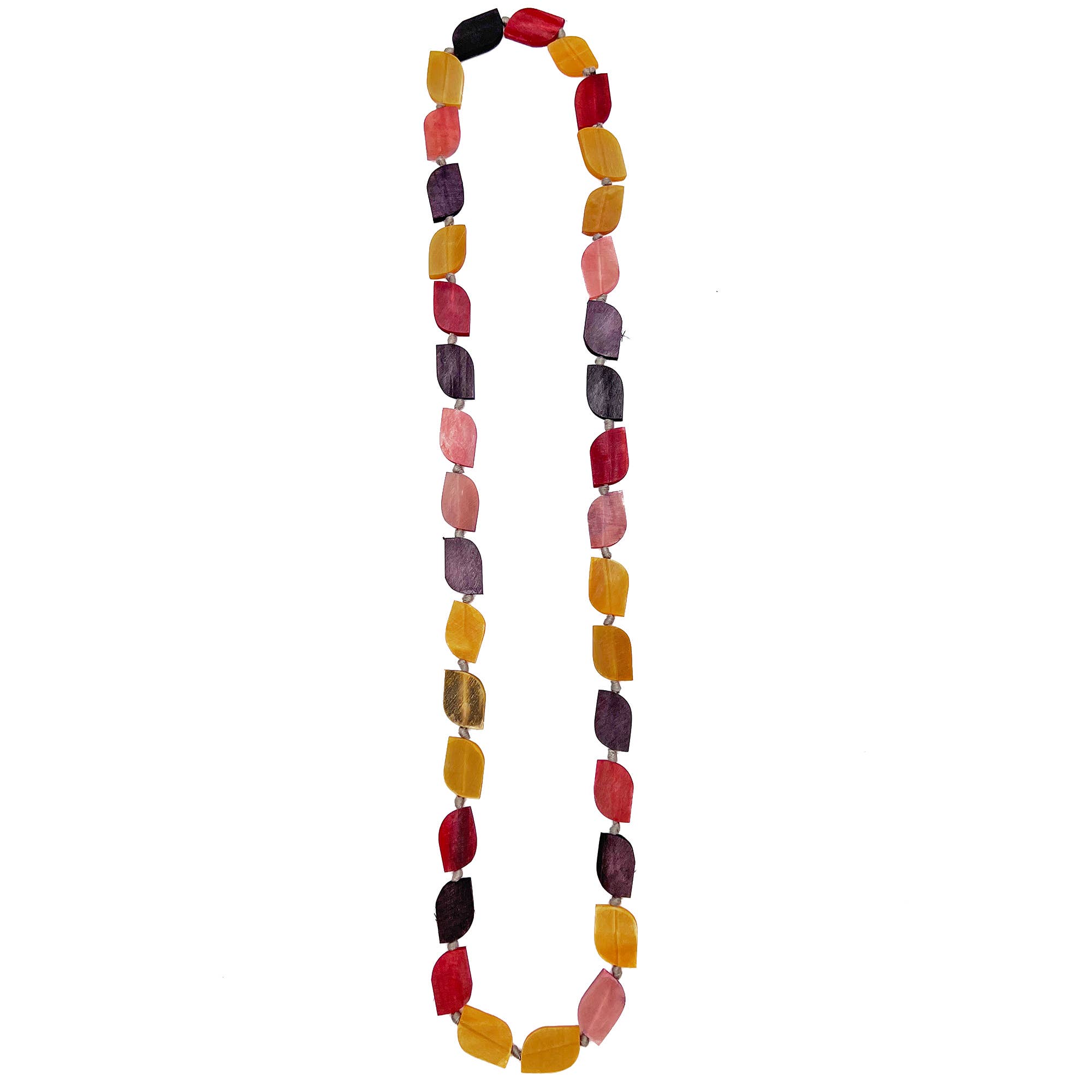 Omala Rosy Cheeks Collection Necklace - Long Abstract Shapes