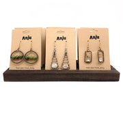 Wire-Wrapped Stone Earrings and Slotted Display Prepack