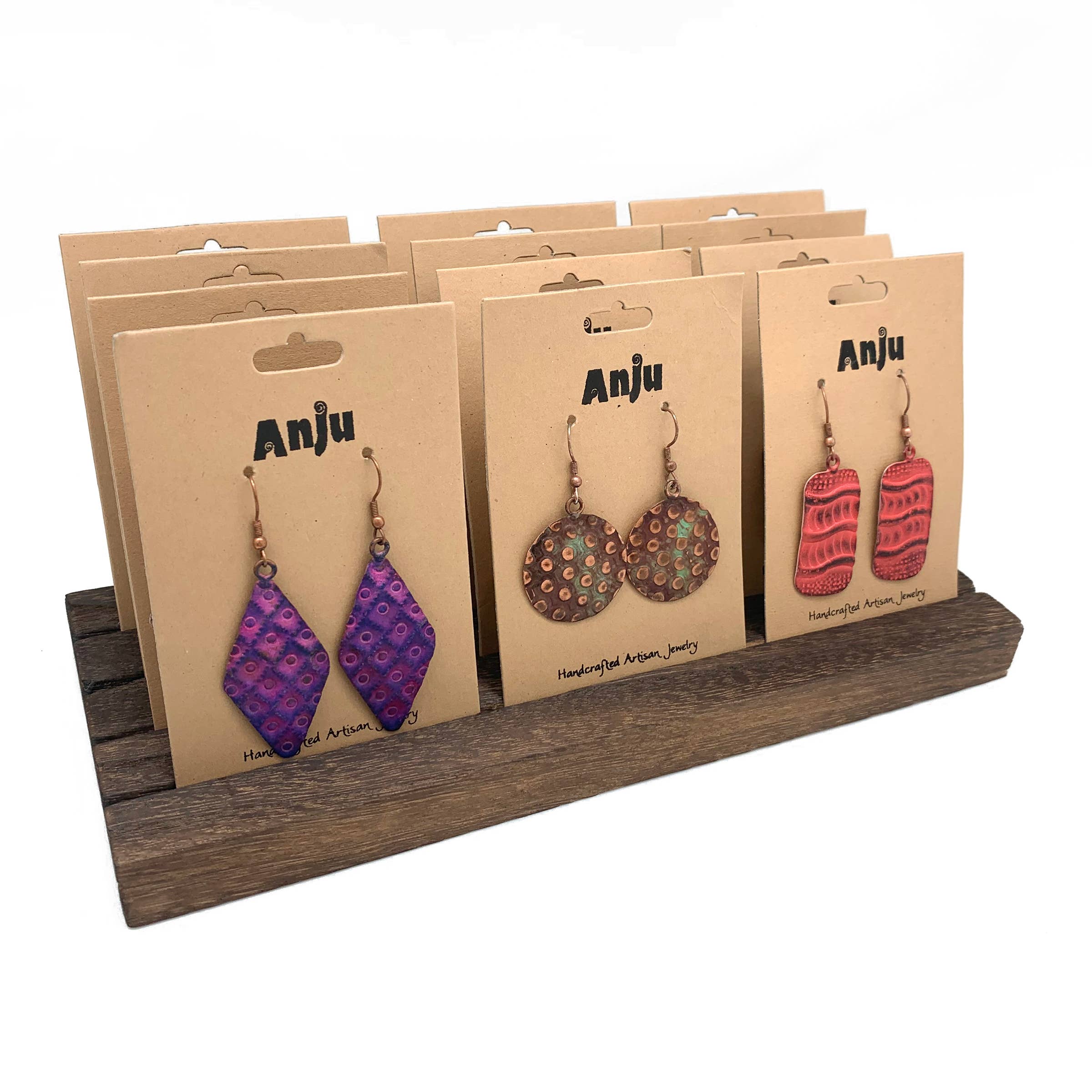 Copper Patina Earrings Prepack without Display