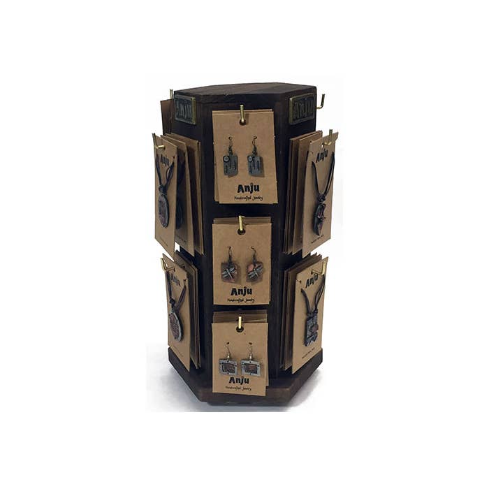 Pewter 24 Necklaces, 36 Earrings, and Display Prepack