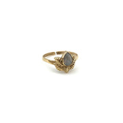 Tanvi Collection Ring - Gold with Labradorite
