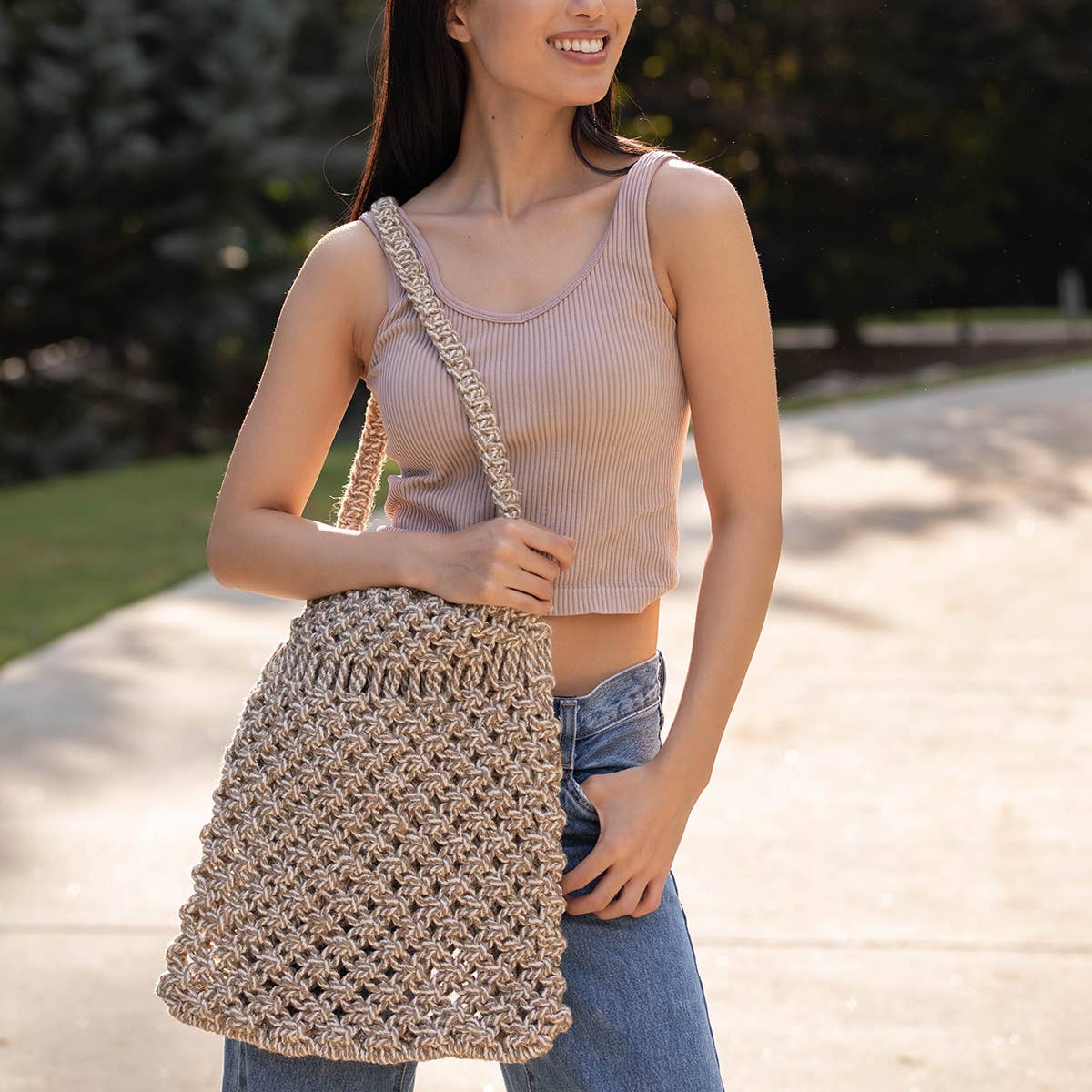 Coco Bag - Cotton Macrame Tote bag
