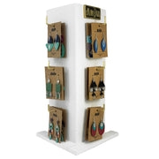 Handcrafted Patina Earring Prepack - 24 Pairs with Display