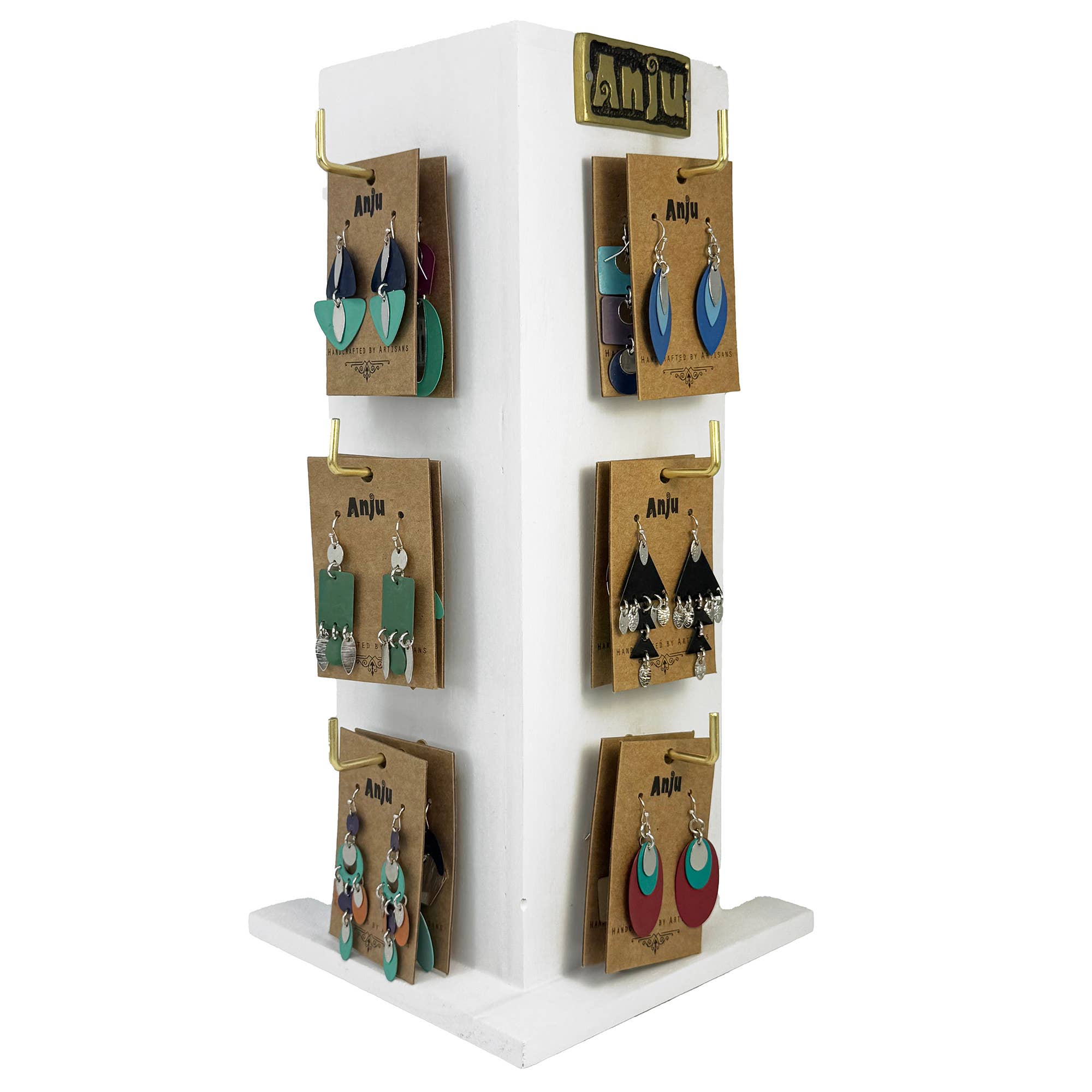 Handcrafted Patina Earring Prepack - 24 Pairs with Display