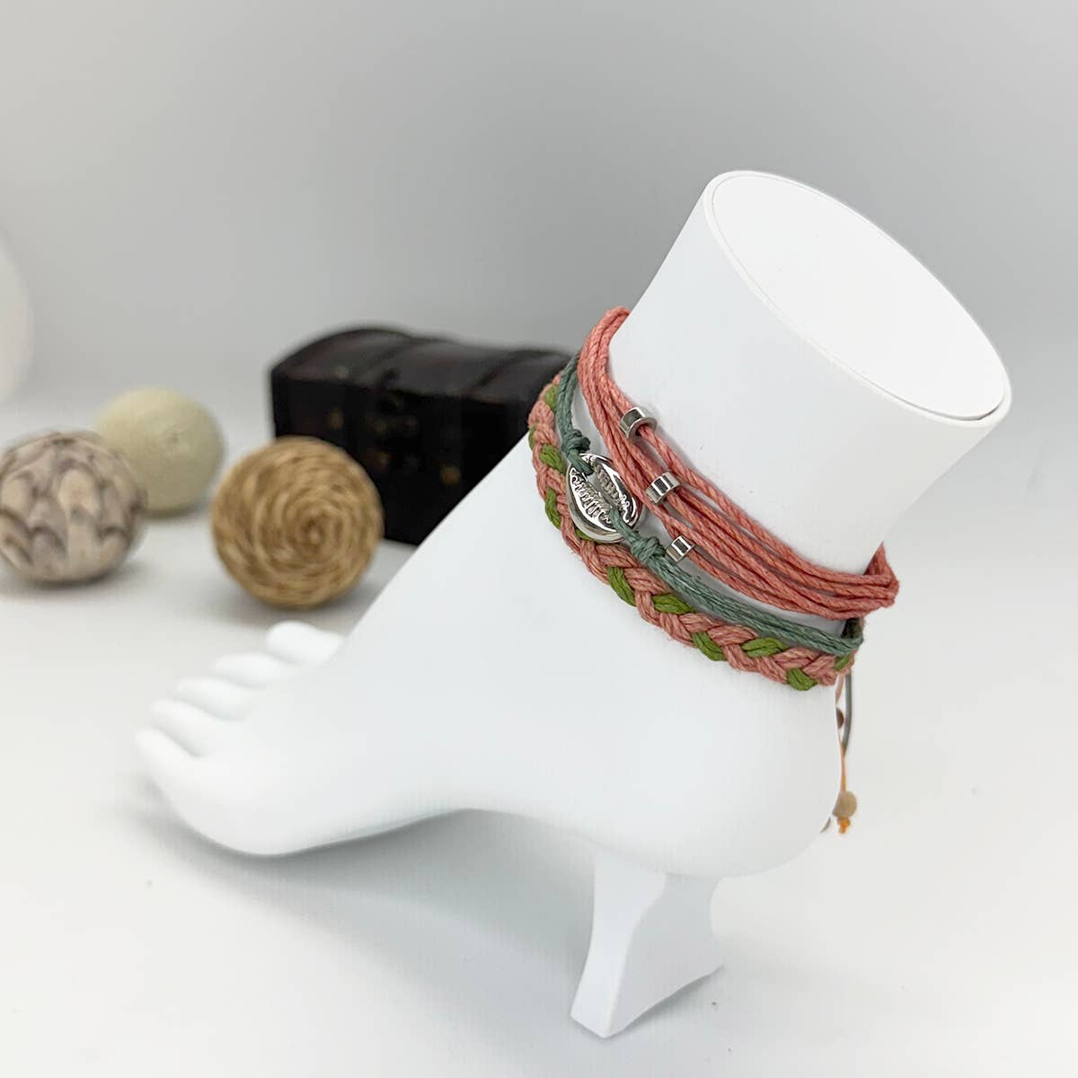 Weave & Wander Tropical Breeze Trio Anklet