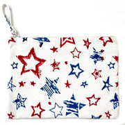 Handcrafted Canvas Pouch with Block-Printed Stars
