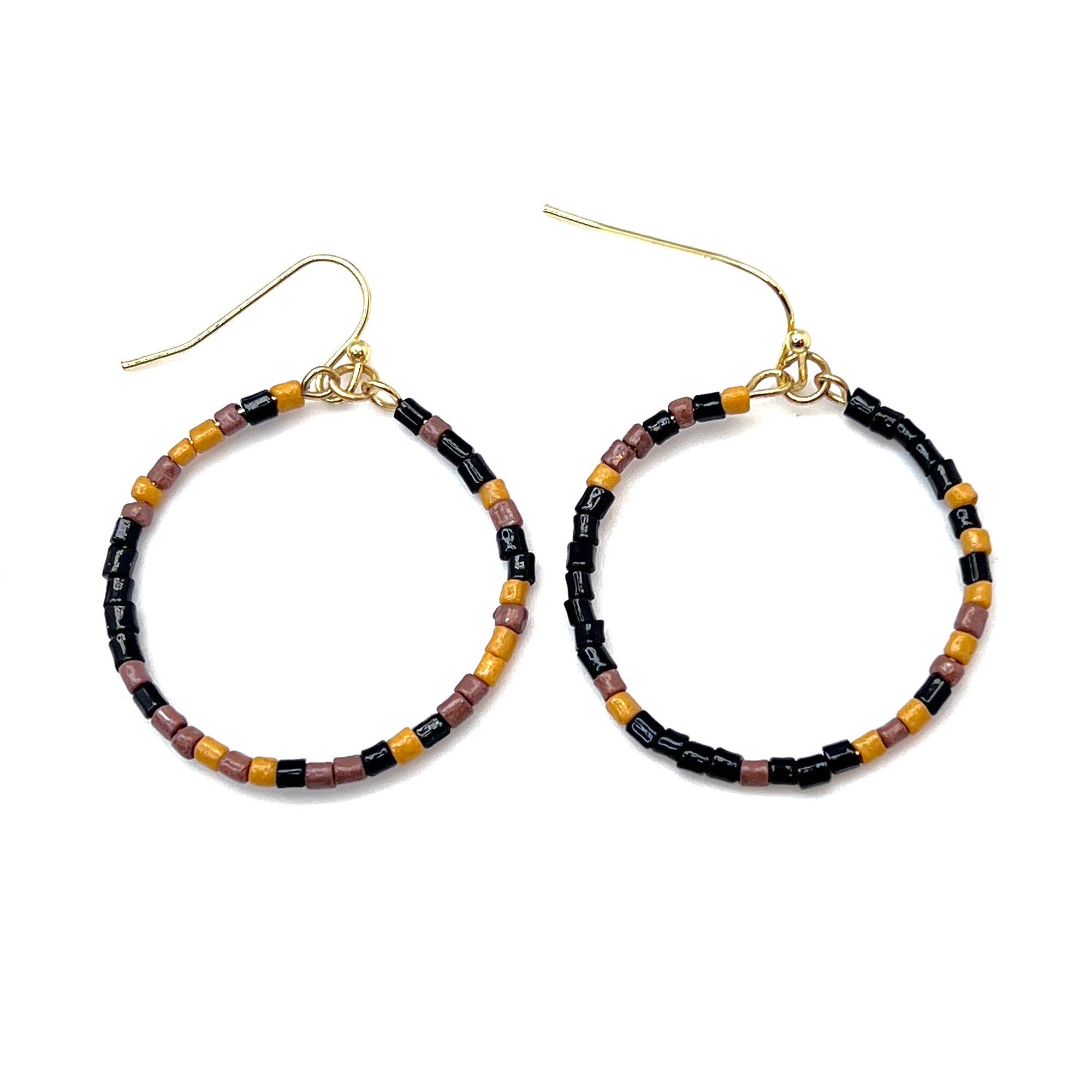 Seed Bead Earring Prepack - 12 Multicolor Earrings & Display