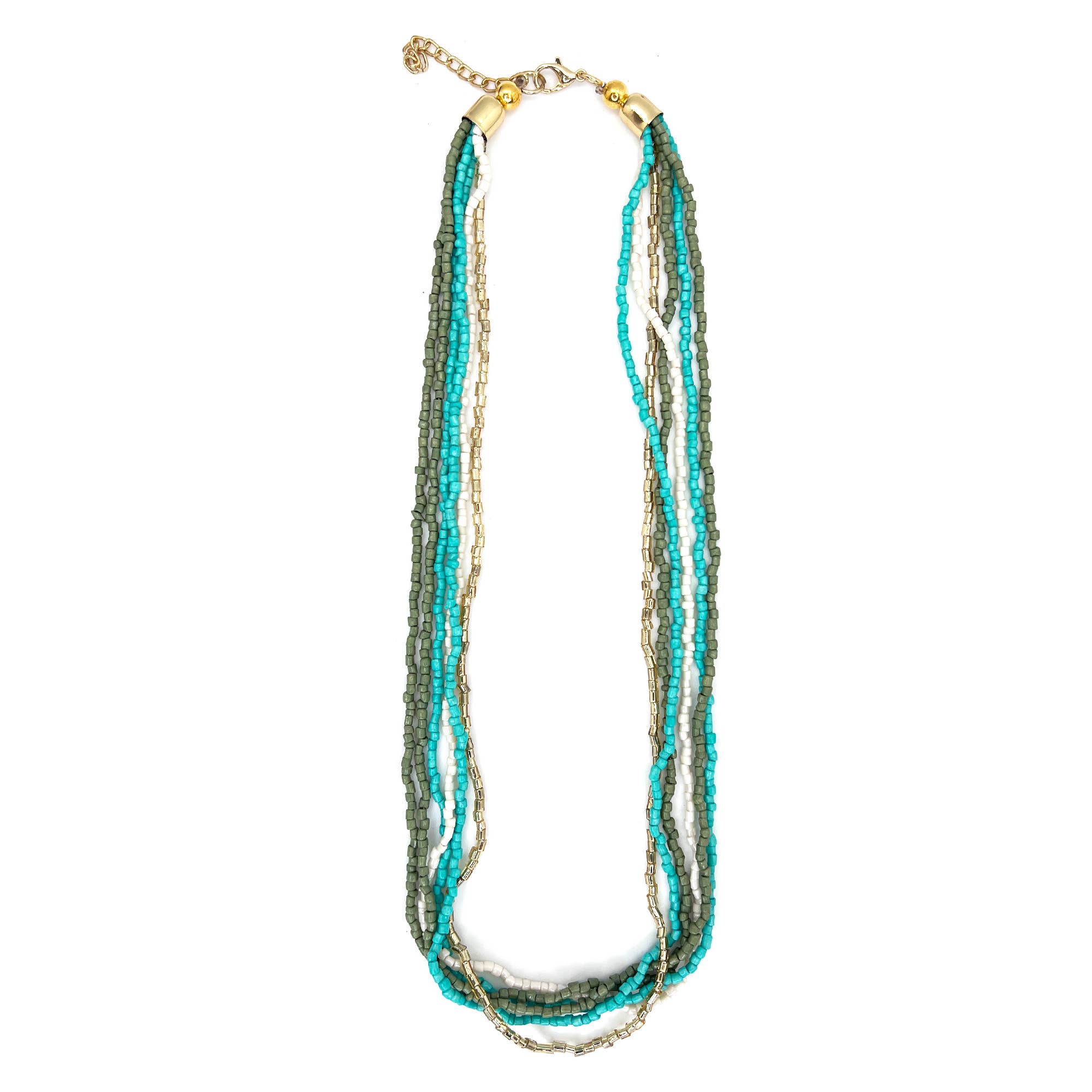 12 Seed Bead Necklace Pre-pack (No Display)