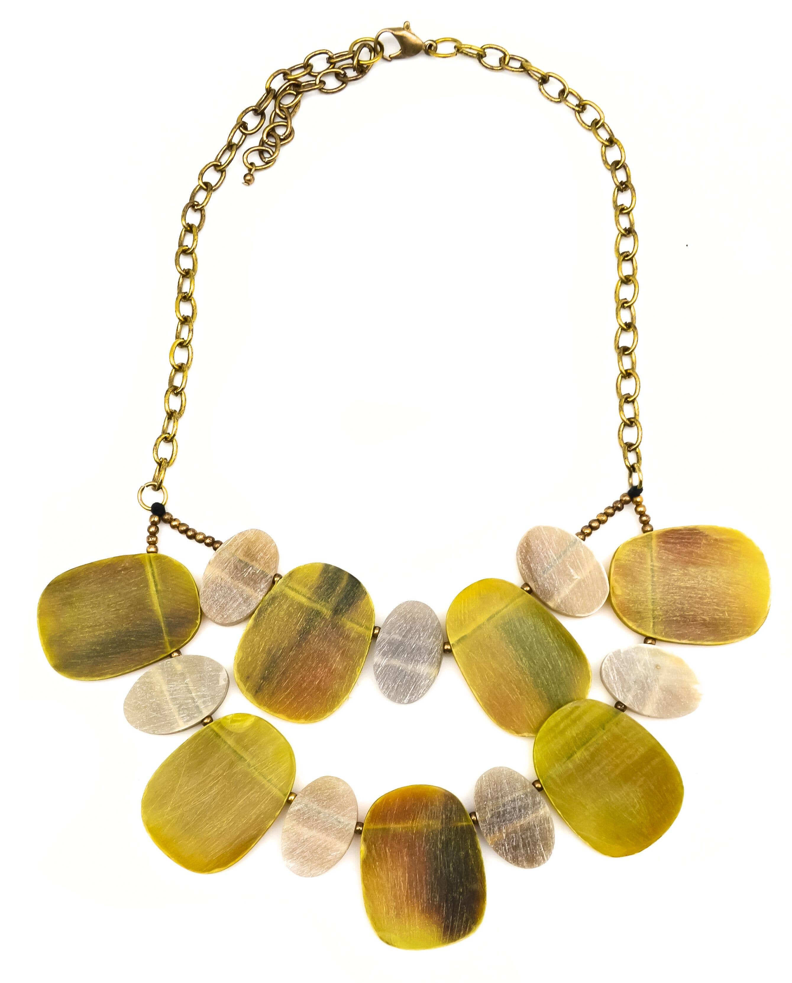 Omala Citrus Sunshine Collection Necklace - Statement Bib