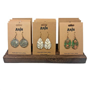 Handcrafted Patina Earring Prepack with Display
