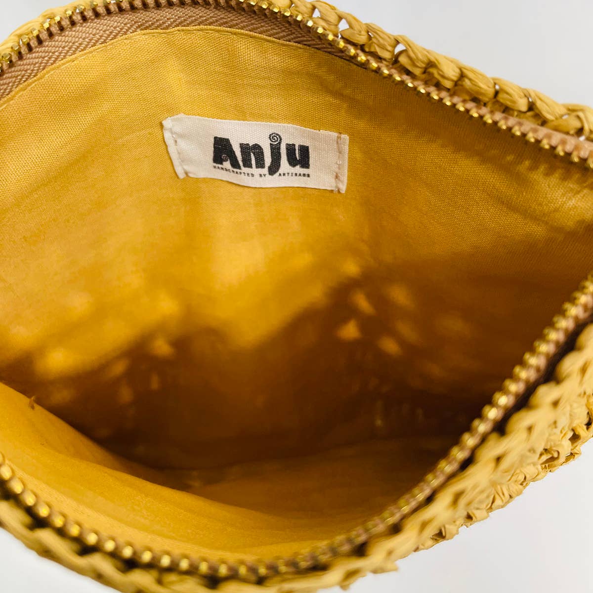 Lola Bag - Crossbody Pouch with Zipper - Natural