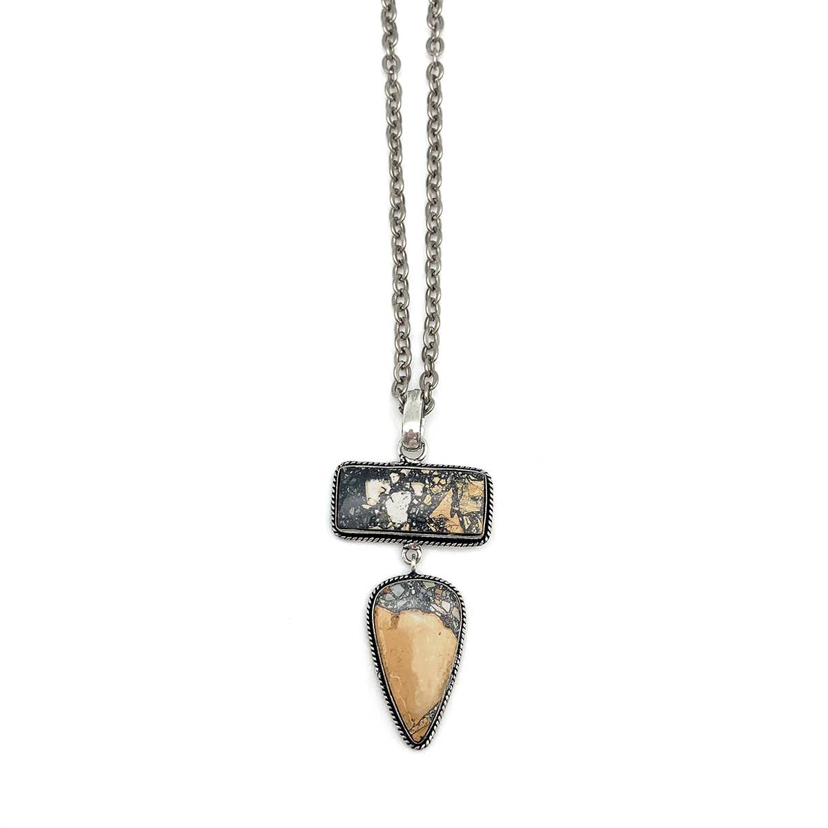 Handcrafted Semiprecious Stone Necklace - Maligano Jasper