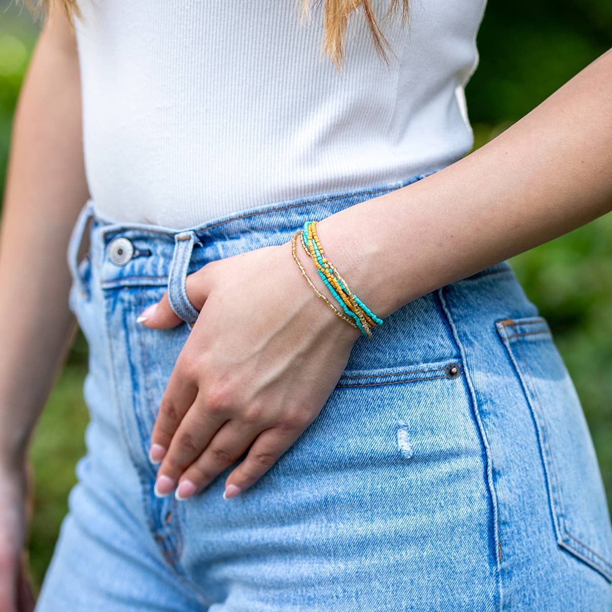 Seed Bead Bracelet Prepack -  12 Bracelets (no display)