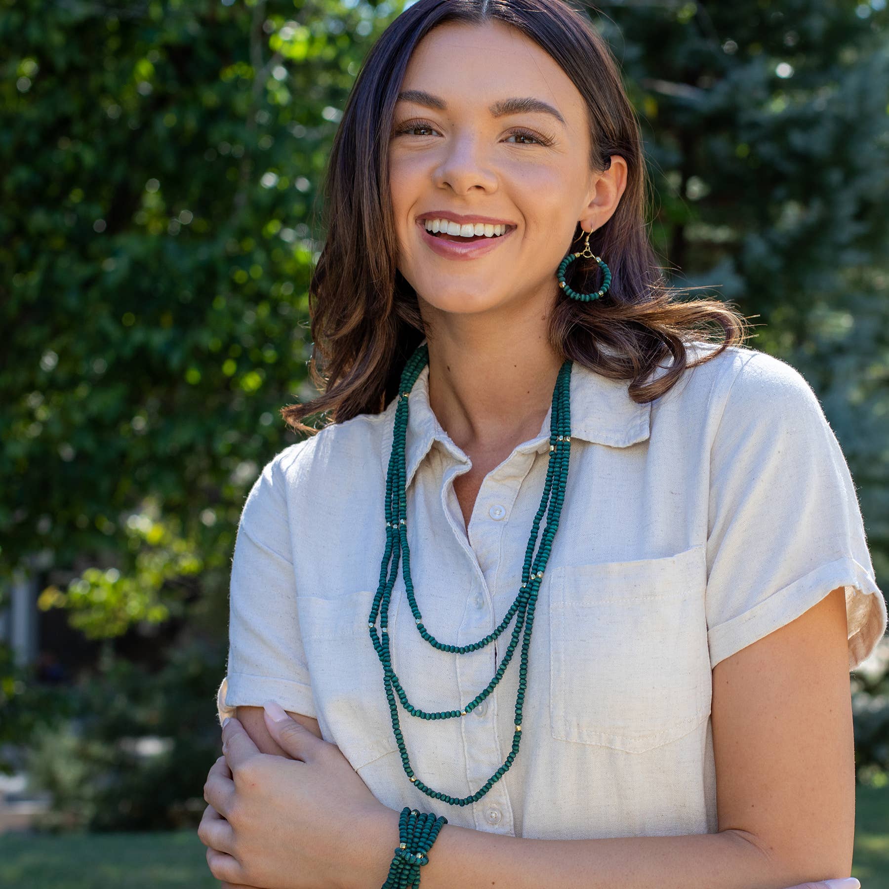 Chromatic Hues Long Necklace Prepack With Display