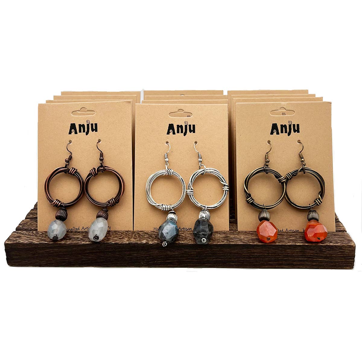 Banjara Antique Ring Earrings Prepack With Display