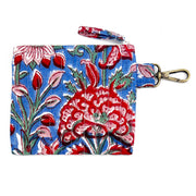 Quilted Block-Printed Travel Pouch - Vivid Marigolds