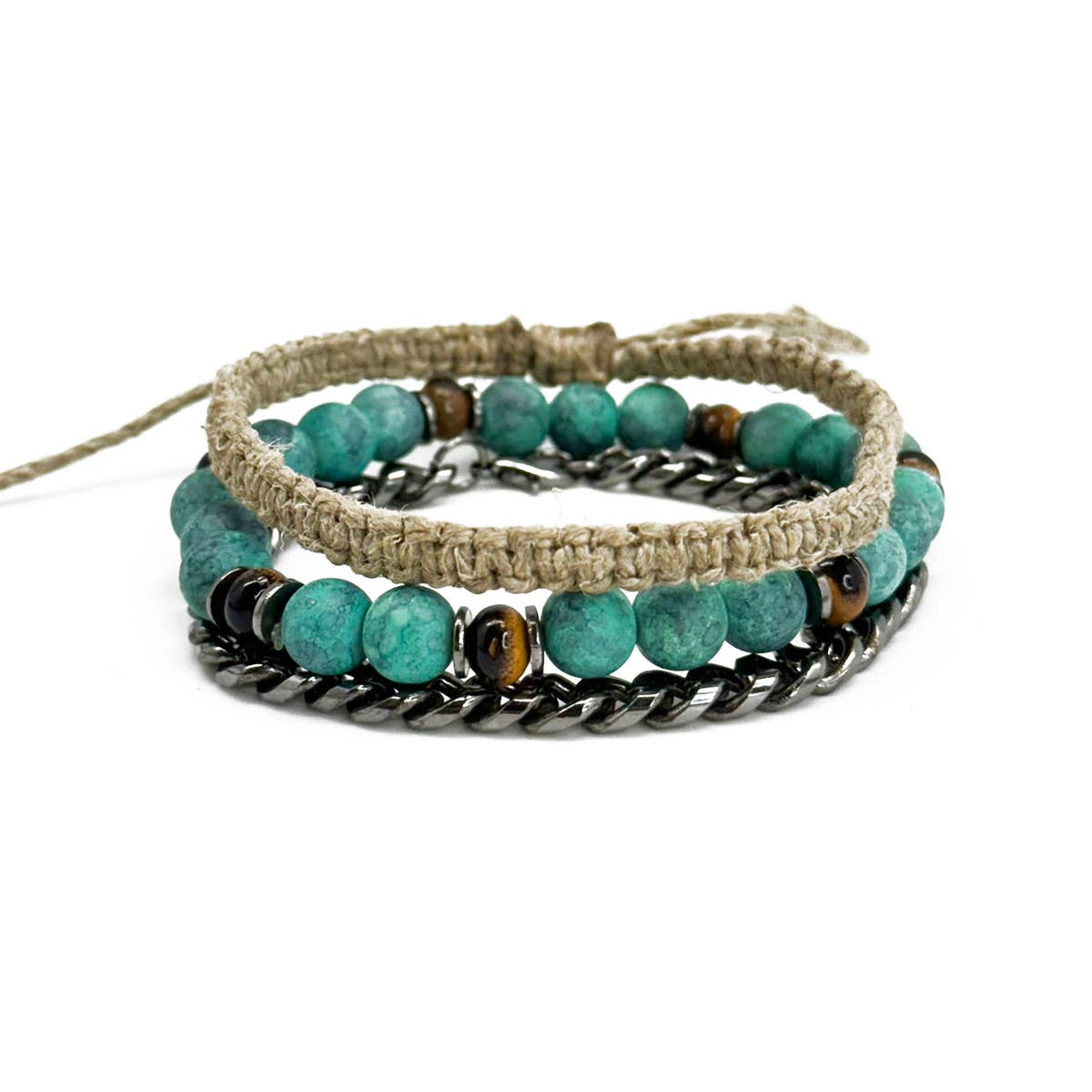 Aadi Coastal Storm Bracelet Trio Set