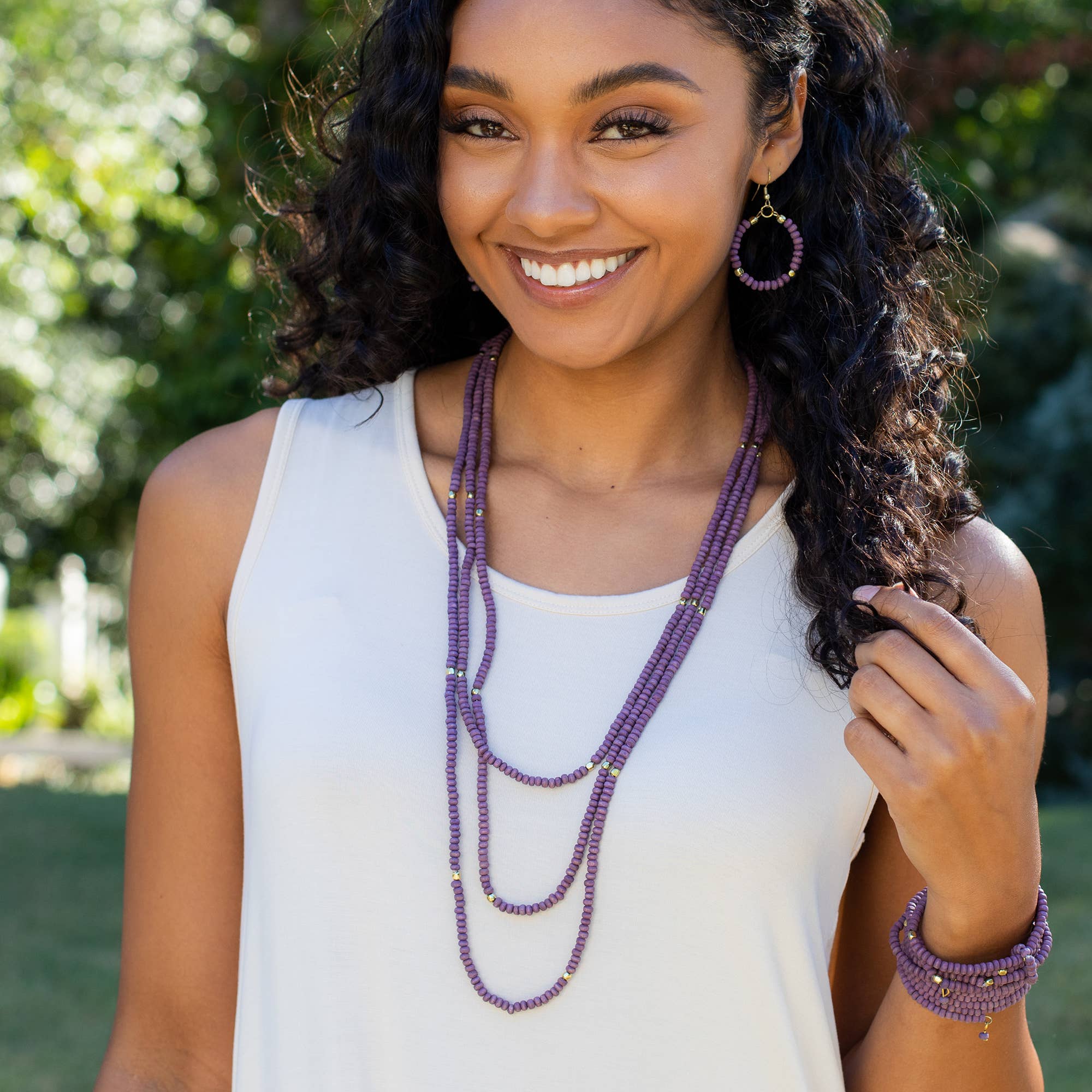 Chromatic Hues Long Necklace Prepack With Display