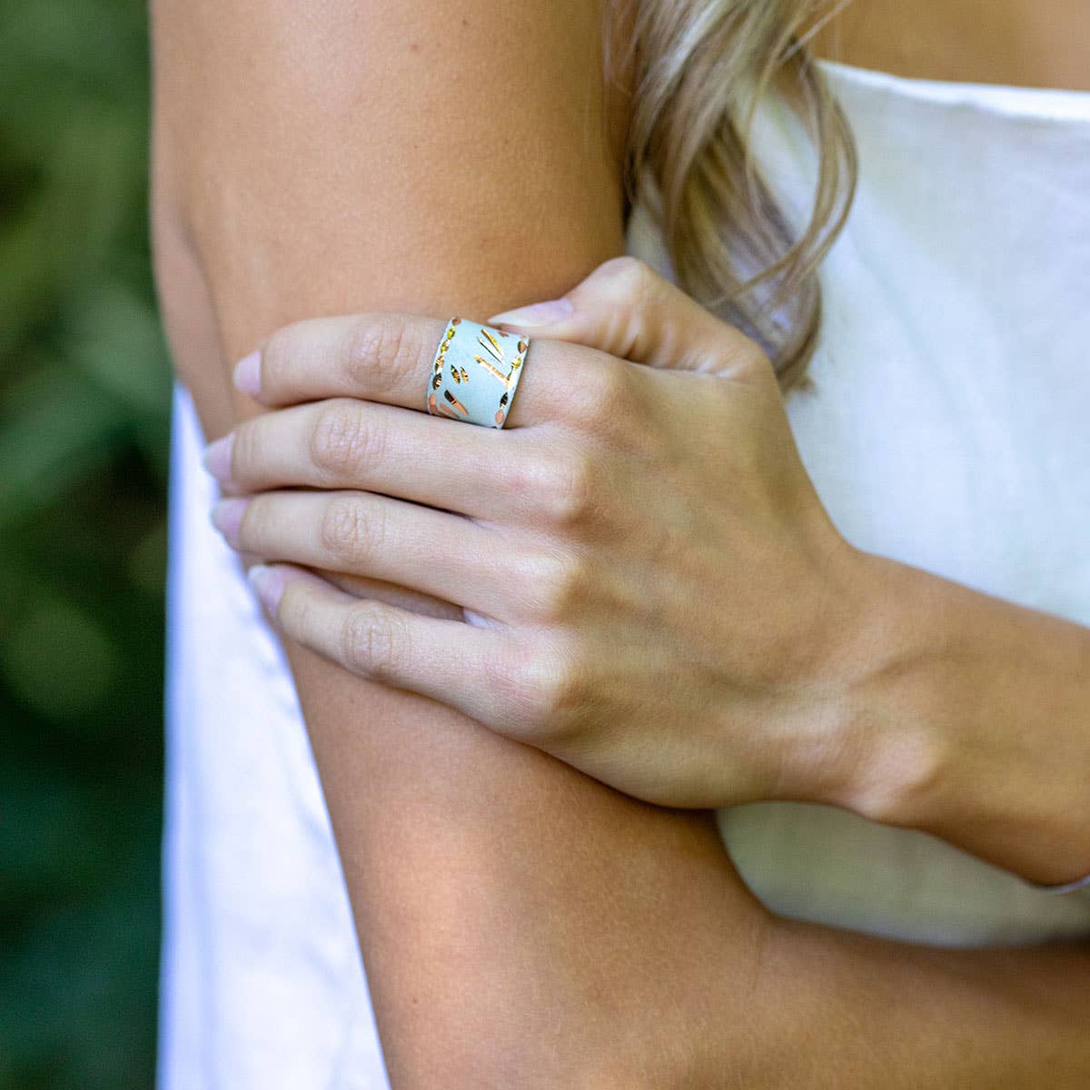 Patina Frosted Flora Ring