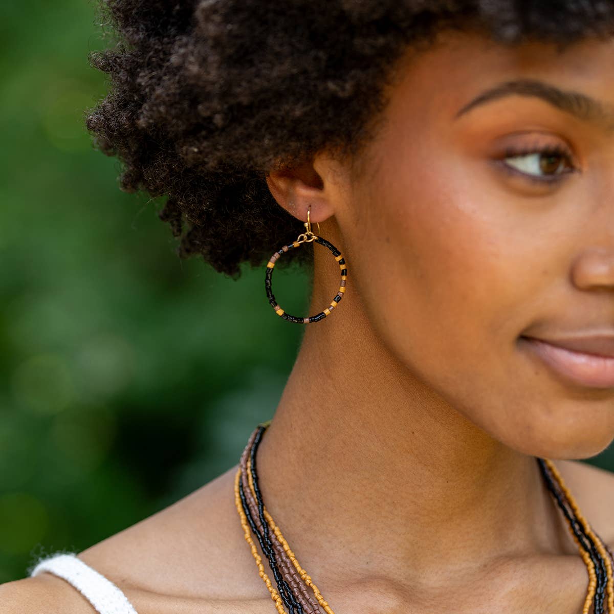 Seed Bead Earring Prepack - 12 Multicolor Earrings & Display